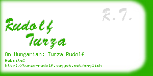 rudolf turza business card